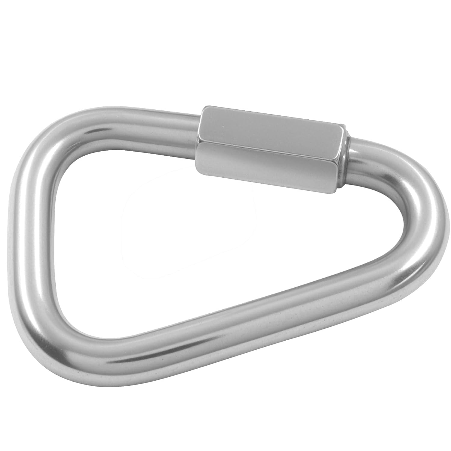 4.1 Inch Delta Quick Link, Stainless Steel Triangle Quick Connector M12 Heavy Duty Chain Connector 1 Pack, 2517 Lbs Capacity
