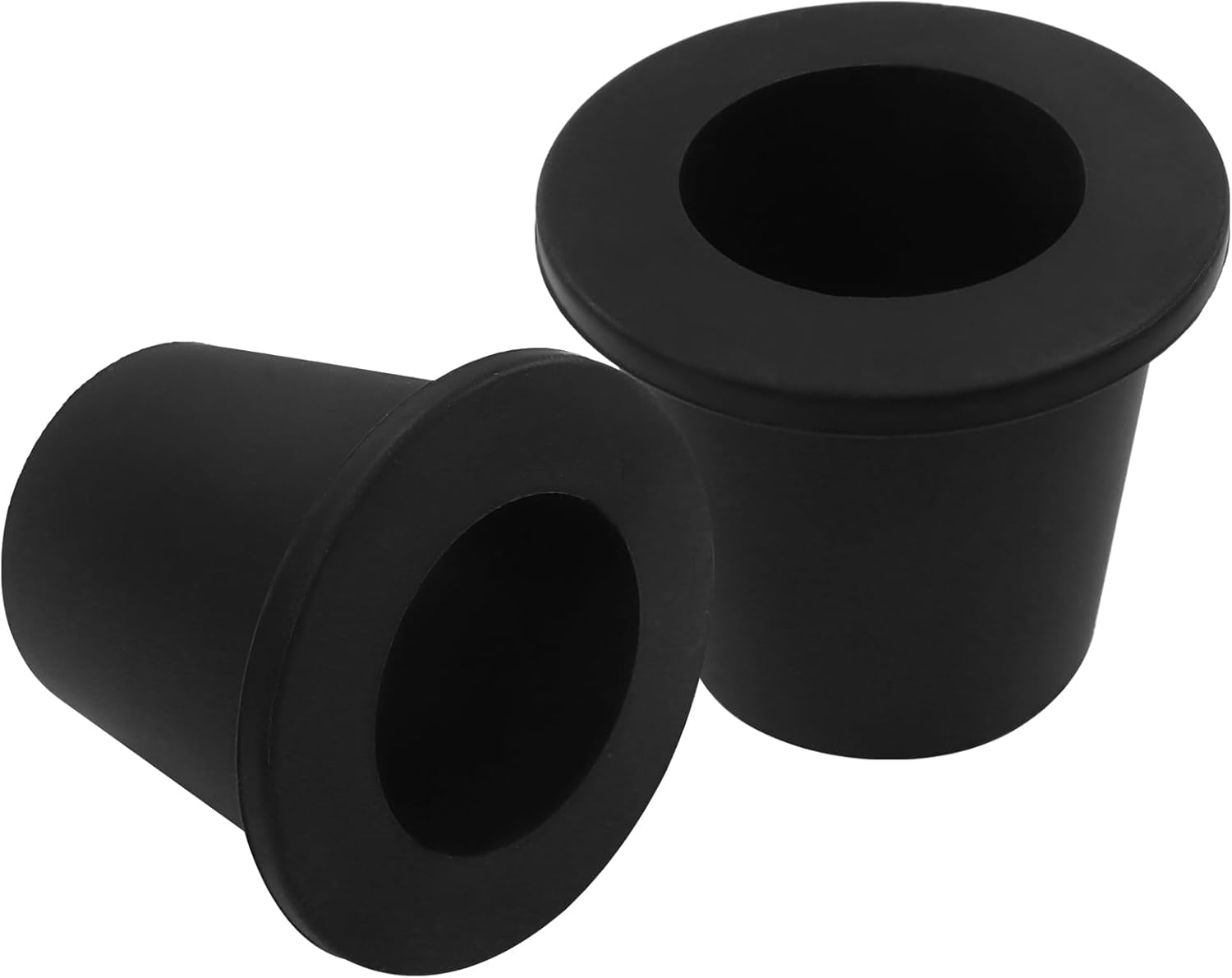 2 Pack Umbrella Hole Plug Holder, Clear Cone Wedge Stabilizer Sleeve Umbrella Adapter, 1.5in 38mm Versatile Patio Table Accessories for Outdoor Beach Picnic/Yard Patio Users Black