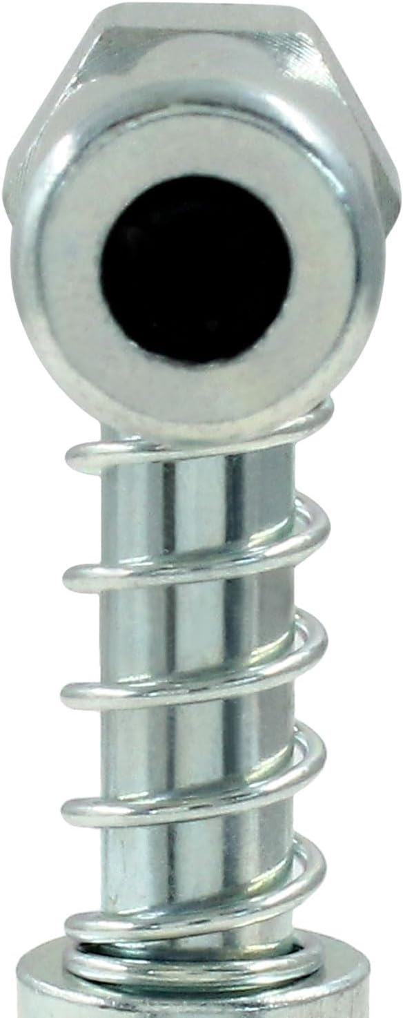 1 Pack 90 Degree Grease Coupler Adapter with Sleeves, Grease Gun Coupler Snaps onto Grease Fittings in Tight Spaces for Farm Truck Auto Industrial Use