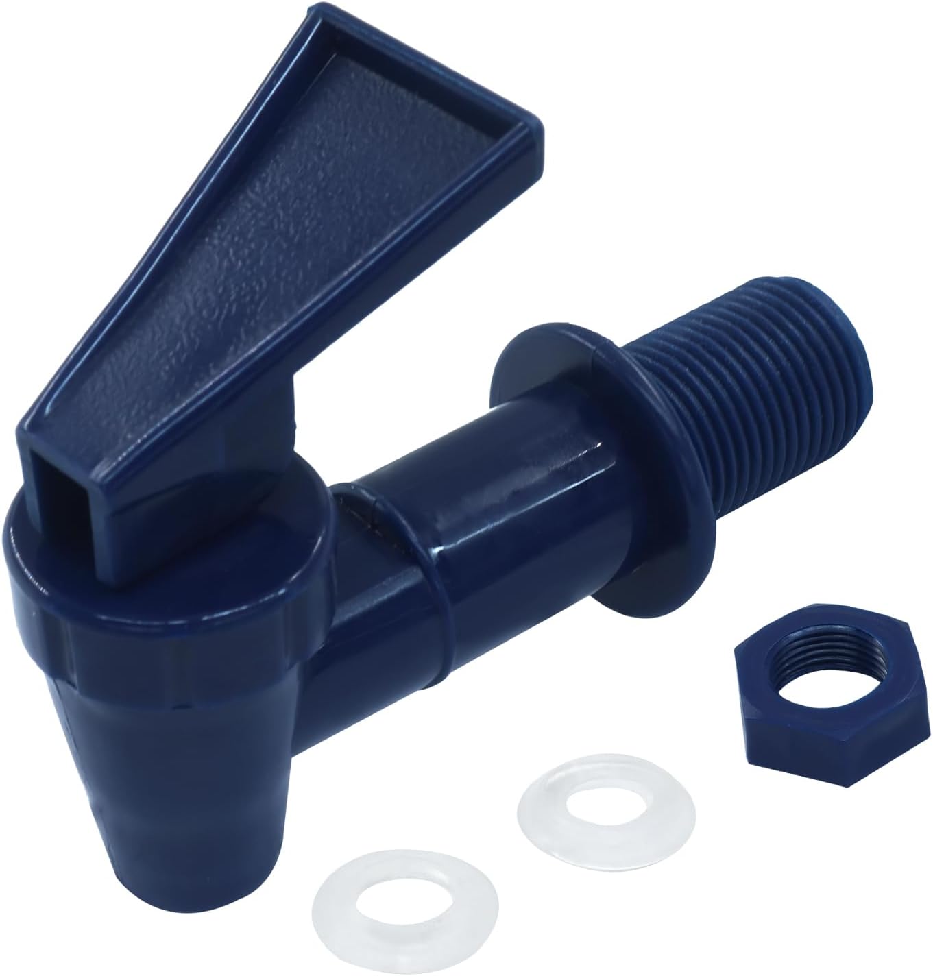 4 Pcs Replacement Cooler Faucet, BPA Free Water Dispenser Tap Reusable Spigot Spout, Beverage Lever Pour Dispenser Valve for Water Jug/Ceramic Crock Dark Blue