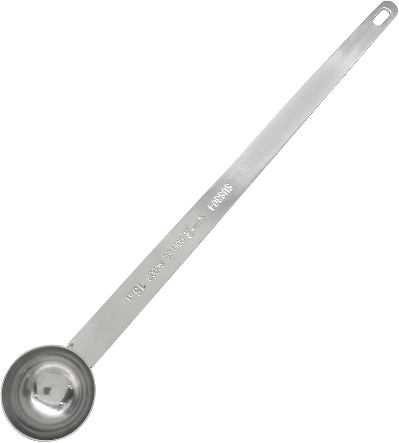 1 Tablespoon Coffee Scoop,Extra Long Handle Measuring Spoon Stainless Steel Scooper, Single Individual Measure Scoop for Ground Coffee 1 Pack, 15 ml