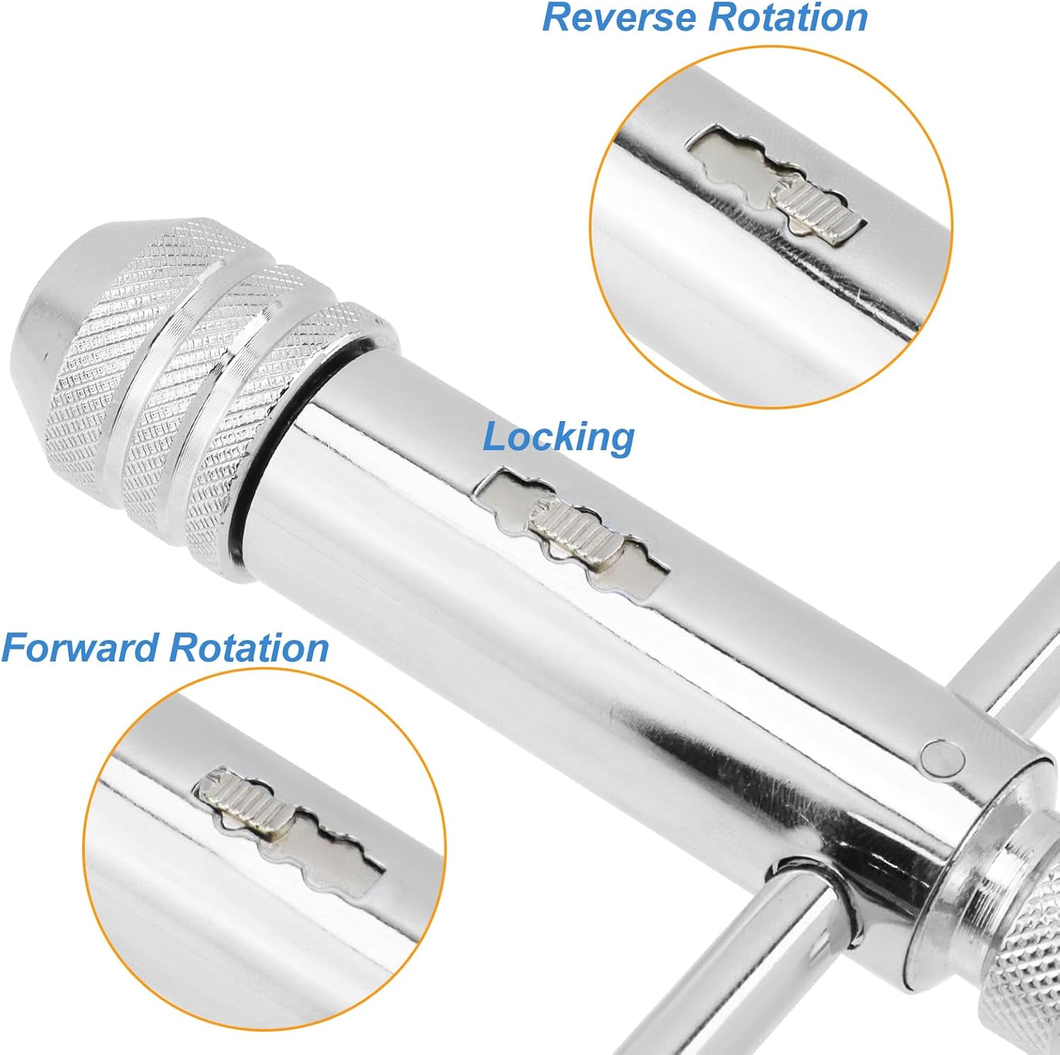 Ratchet Tap Wrench Adjustable T-Handle Tap Wrench Capacity Range M5-M12