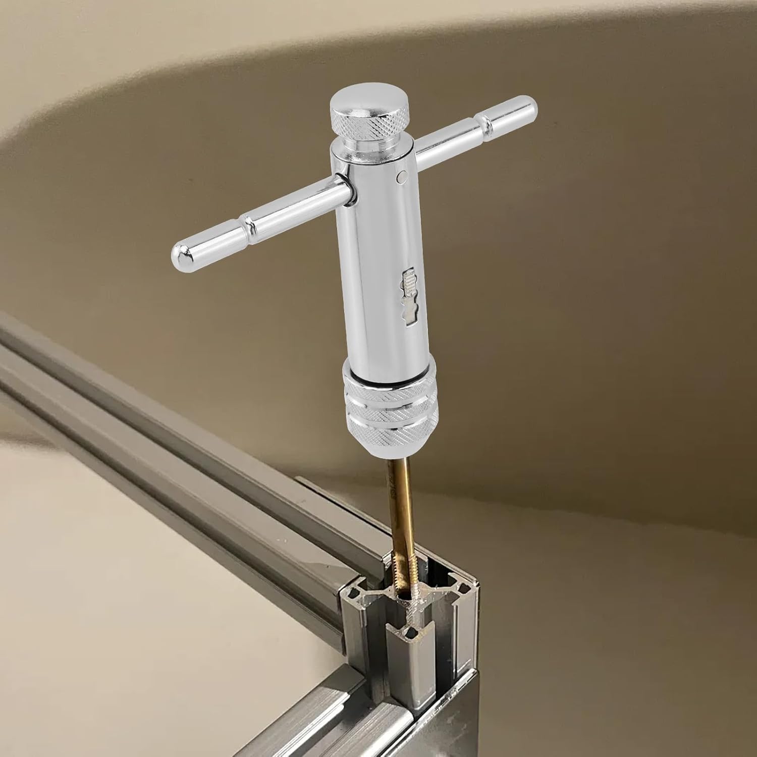 Ratchet Tap Wrench Adjustable T-Handle Tap Wrench Capacity Range M5-M12