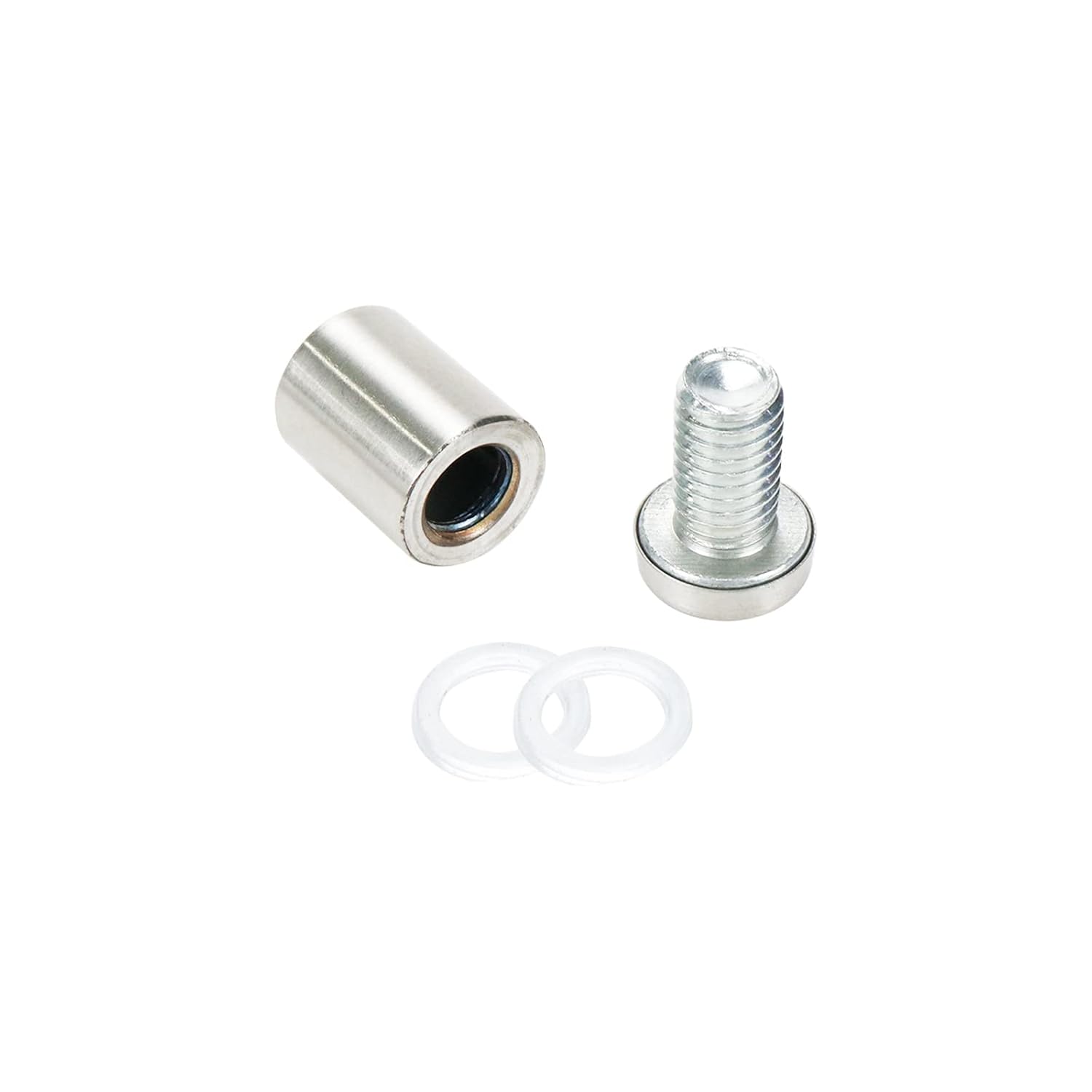 Sign Standoff Screws 0.63" Dia 1.06" Length Glass Standoff Bolts Stainless Steel 3/8" Thread Dia Advertising Screws - 8pcs