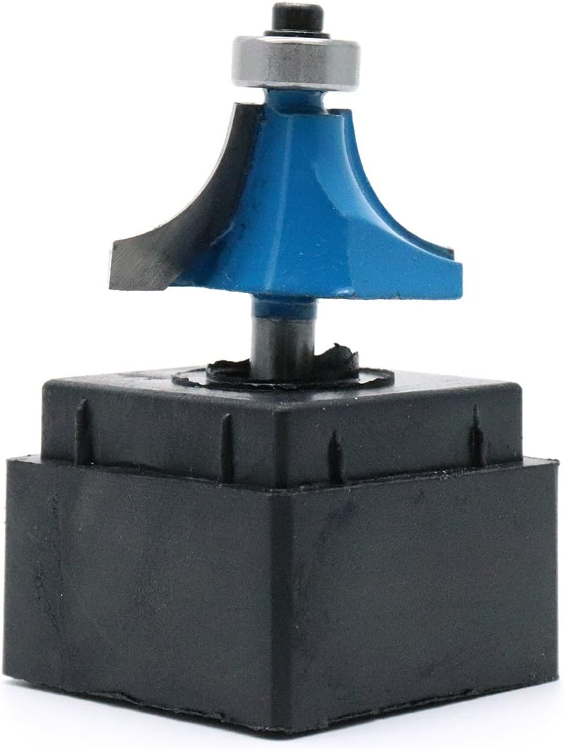 Round Over Edging Router Bit 1/4" Shank 1/2" Cutting Radius Bearing Guide Corner Rounding Router Bit
