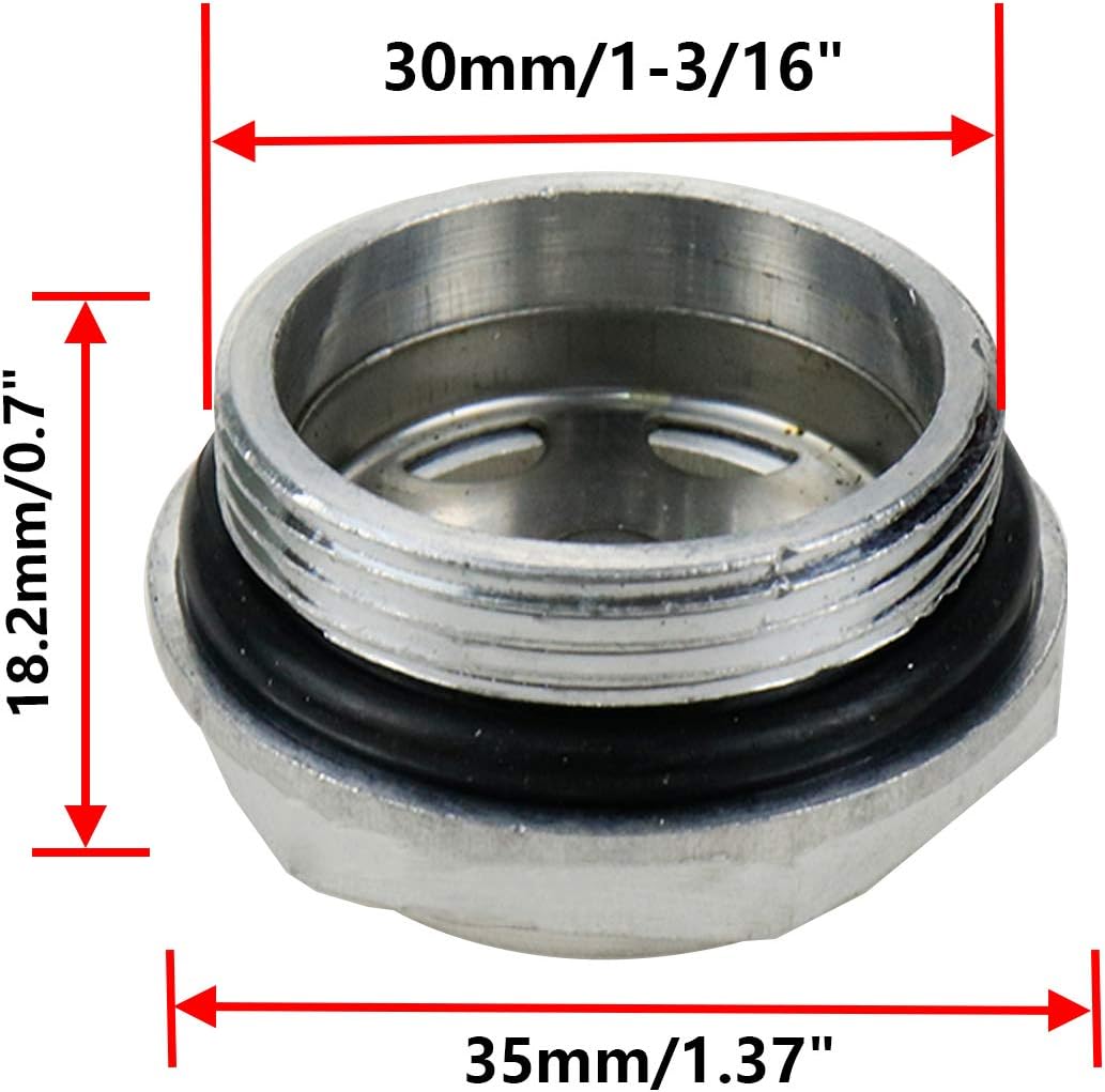 M30/1-3/16 Air Compressor Oil Sight Glass Male Oil Liquid Level Gauge Sight Glass -2pcs