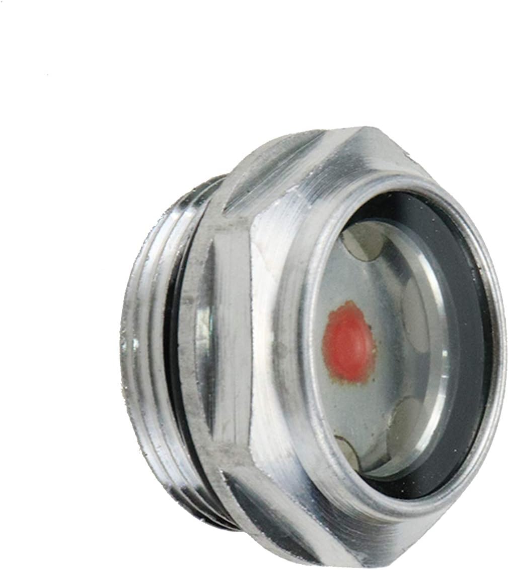 M30/1-3/16 Air Compressor Oil Sight Glass Male Oil Liquid Level Gauge Sight Glass -2pcs