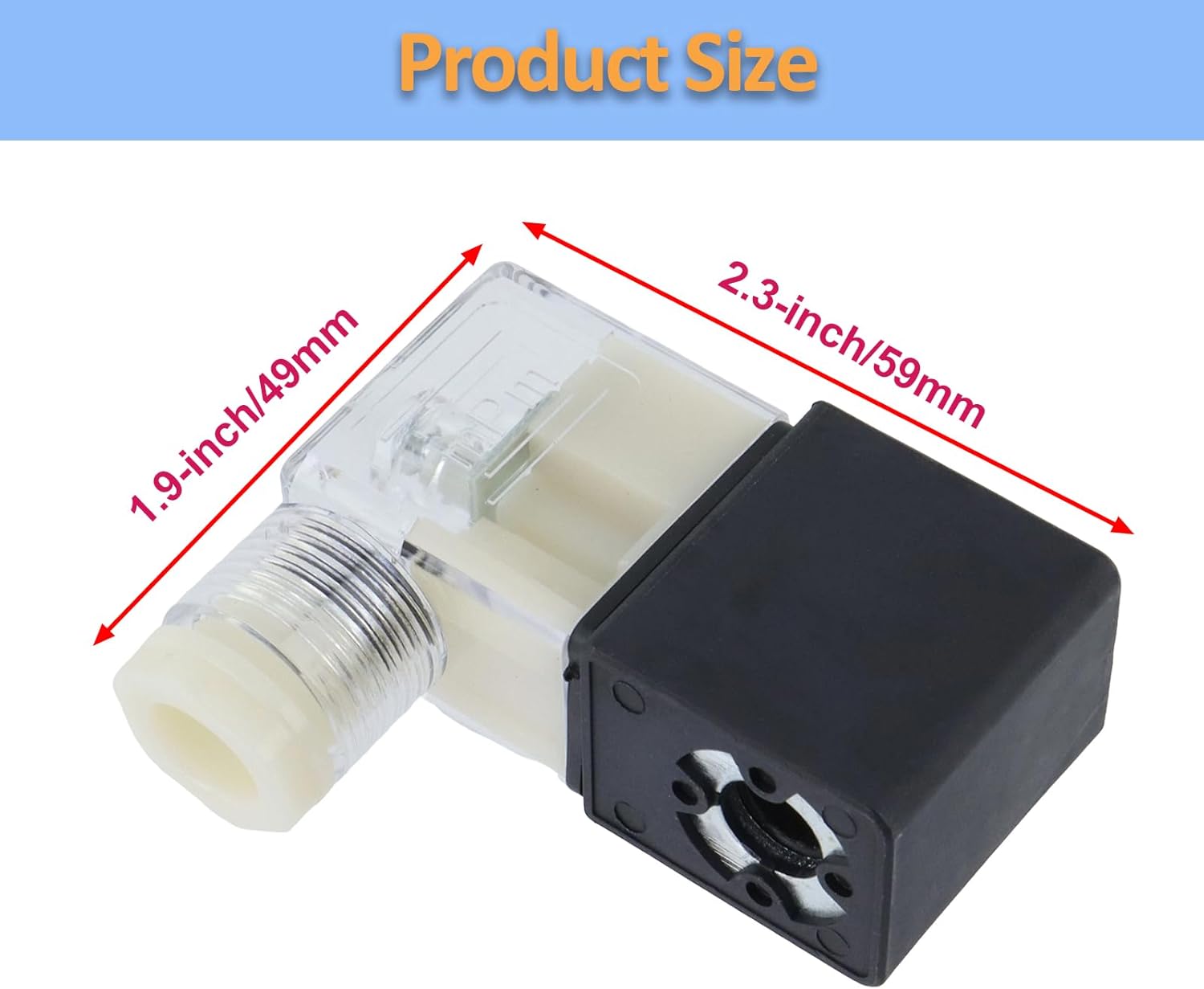 Electric Solenoid Air Valve Normally Closed 220V AC, 5.5VA Solenoid Valve for Air Compressor