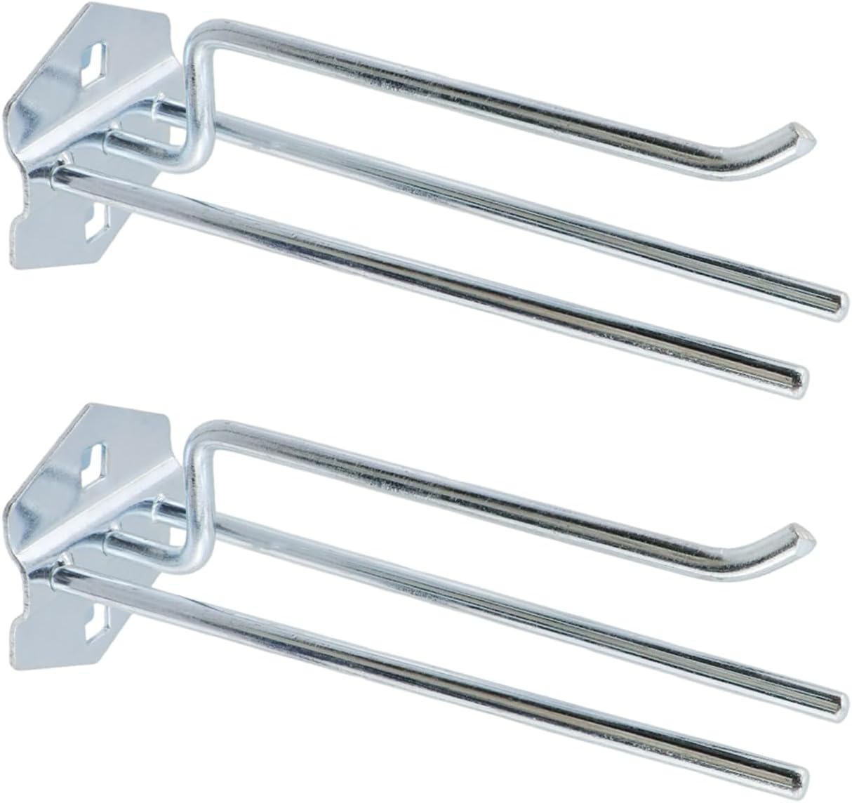 Pegboard Hooks Heavy Duty Metal Steel 3/8" Square Hole Peg Hooks Suitbale for 1.5" Spaced Pegboards Wall Hooks for Hanging Spanner,Coil and Tools 6.5" Length