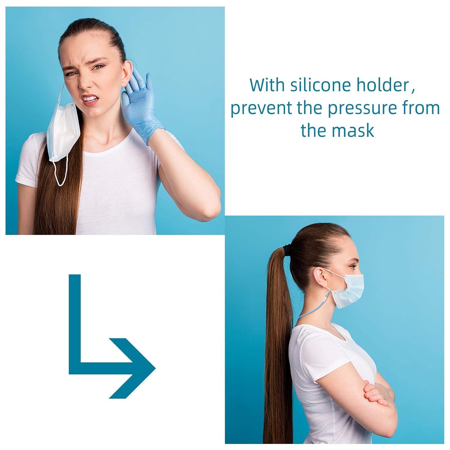 12 Pcs Silicone Dental Bib Clips Colorful Napkin Clips Bib Holder Dentist Napkin Chain Neck Chain with Lanyard for Elderly Adult Patient Towels Restaurant Cloth Travel Bright Color Series