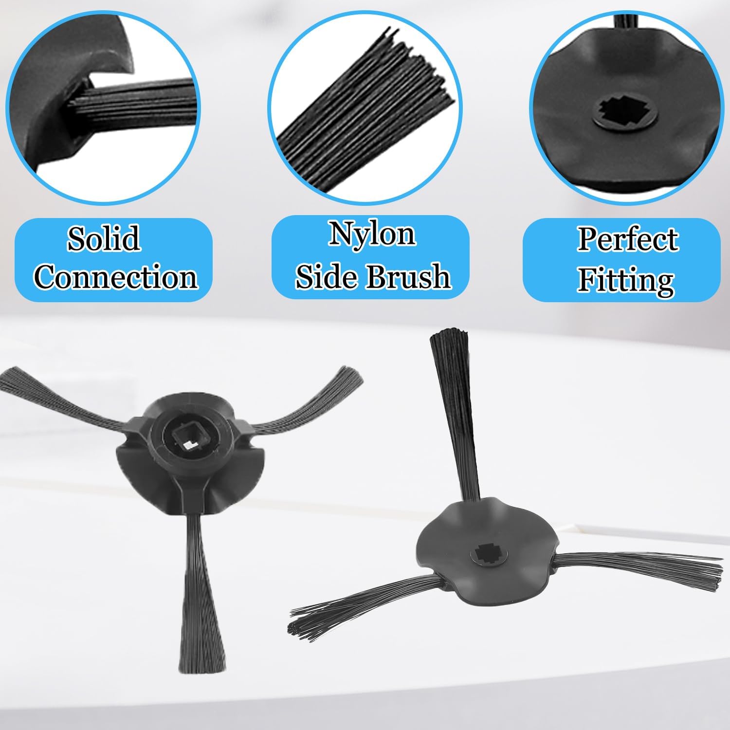Side Brush for Shark RV2310, RV2310AE, AV2310, AV2310AE, RV2300, RV2300S, RV2320S, UR2350AE Matrix Robot Vacuum Cleaner Replacement Parts - 6 Pack