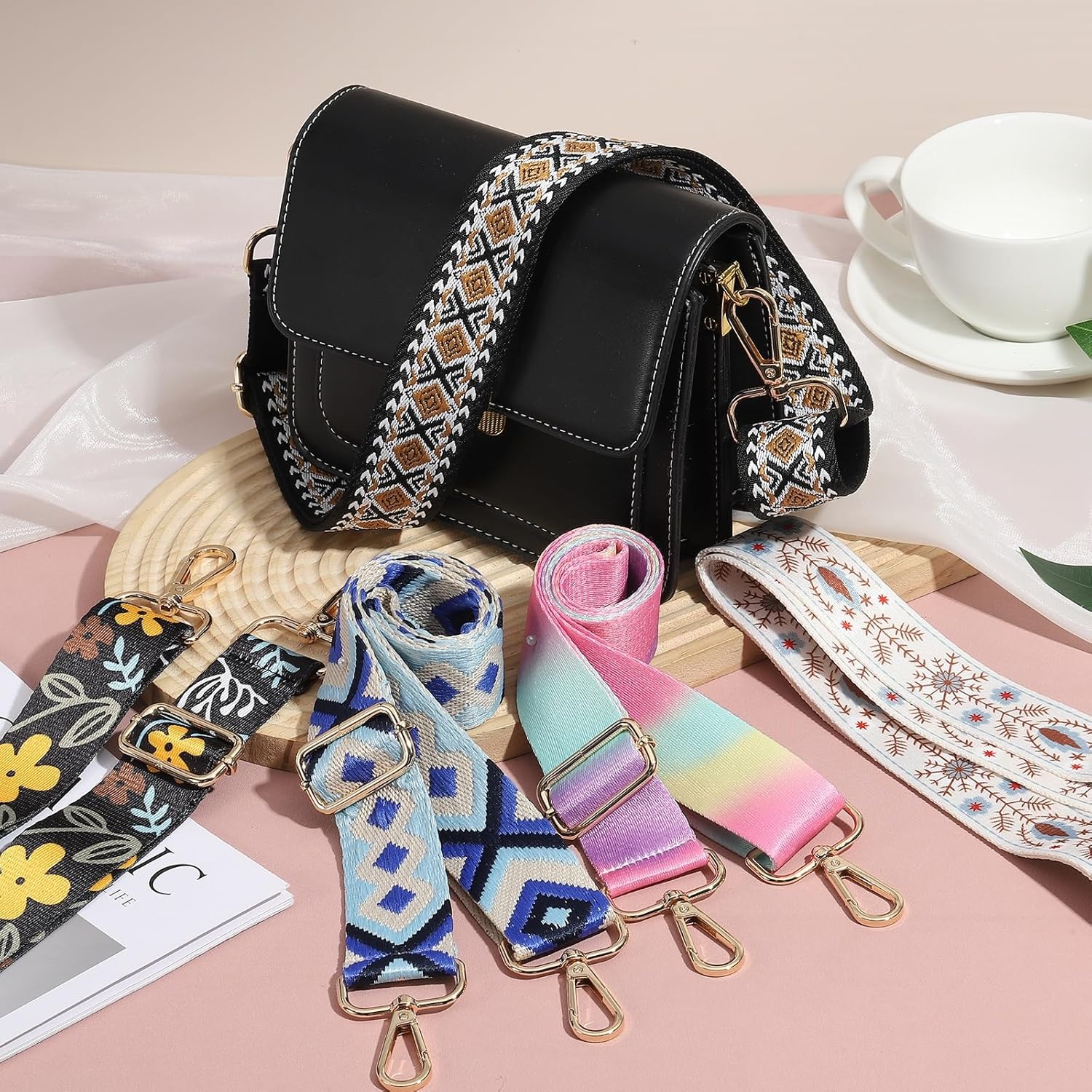 Purse Strap Replacement Crossbody Wide Shoulder Bag Strap