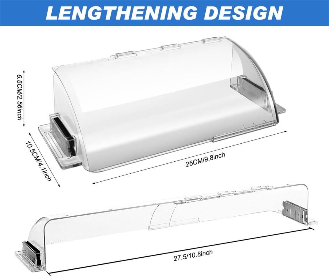 Air Vent Deflectors Adjustable Heat and Vent Cover Clear 2PCS Magnetic Air and Heat Deflector for Floor Vent Sidewalls and Ceiling Registers,8”-11”