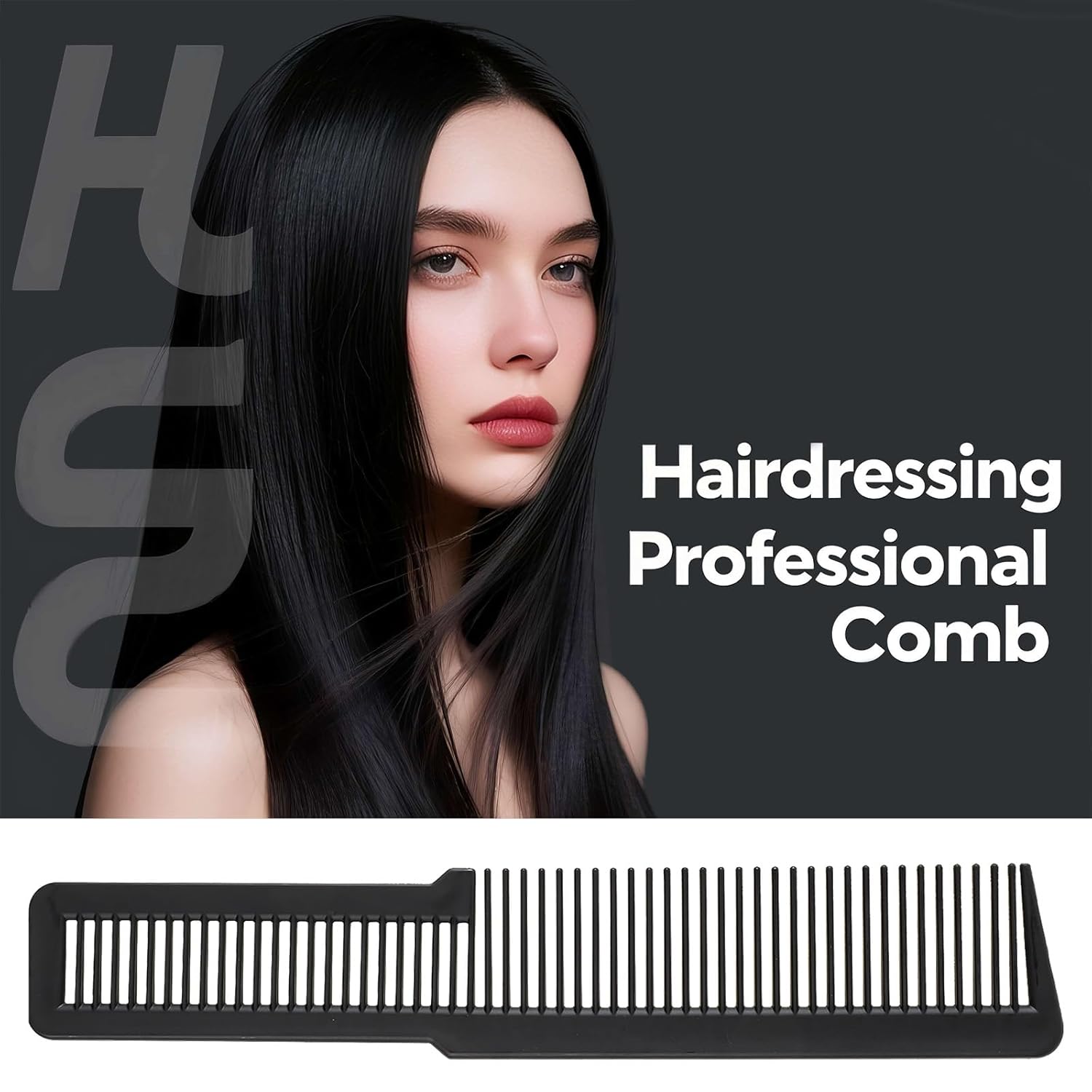10 PCS Barber Combs, Hair Cutting Combs Professional Fine Tooth Comb Flat Top Clipper Comb Blending Hairstylist Essentials Hairdressing Salon Set for Women Men Hair Styling Eye-Catching Colors