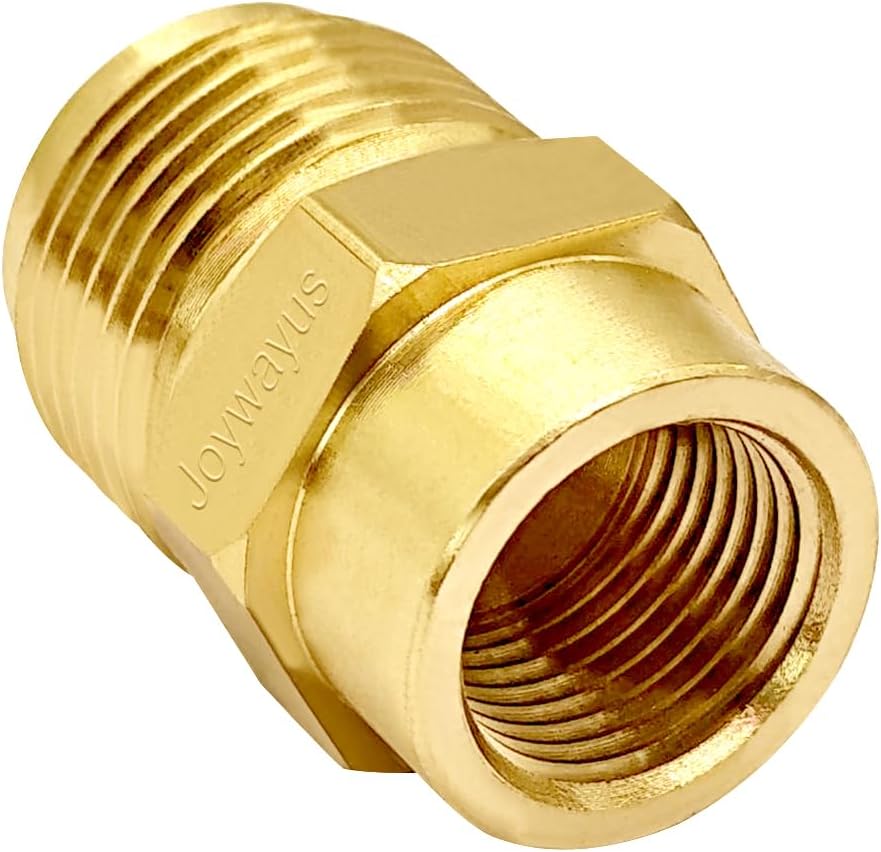 Brass Flare Tube Fitting Coupling Gas Adapter 3/8" Flare Female x 5/8" Flare Male Pipe Connector