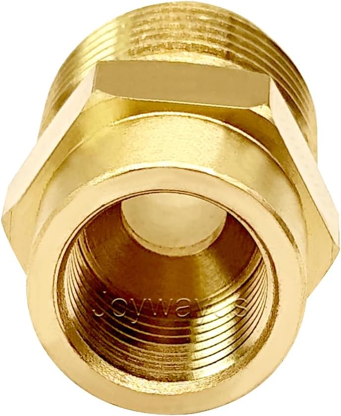 Brass Flare Tube Fitting Coupling Gas Adapter 3/8" Flare Female x 5/8" Flare Male Pipe Connector