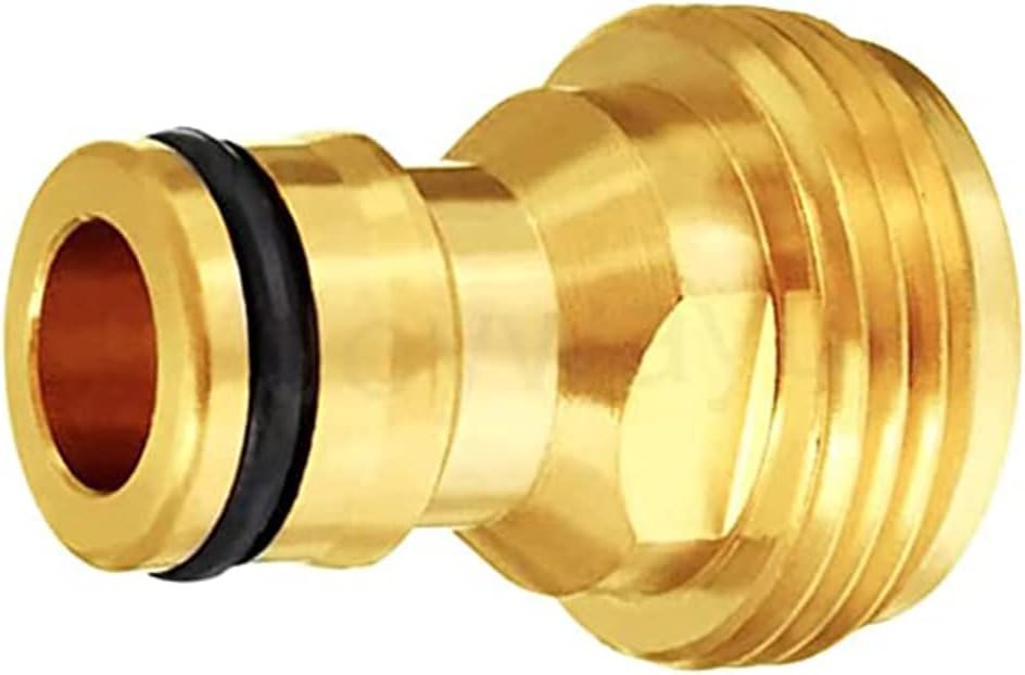 3/4” GHT Male Garden Hose Quick Connect Adapter Brass Connect Fitting Pack of 4