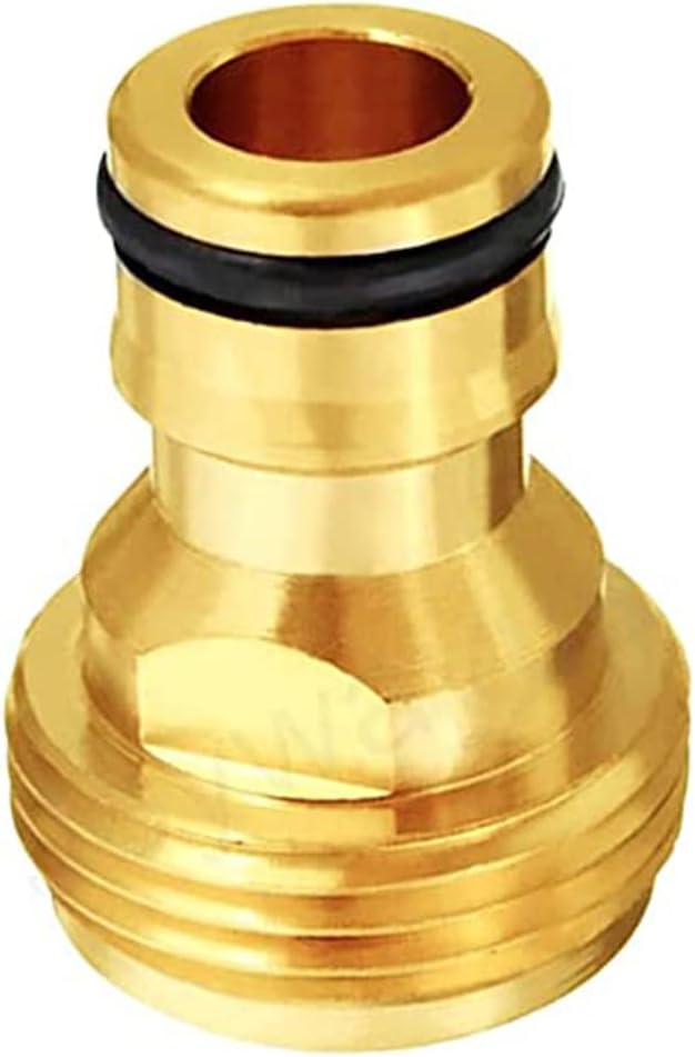 3/4” GHT Male Garden Hose Quick Connect Adapter Brass Connect Fitting Pack of 4