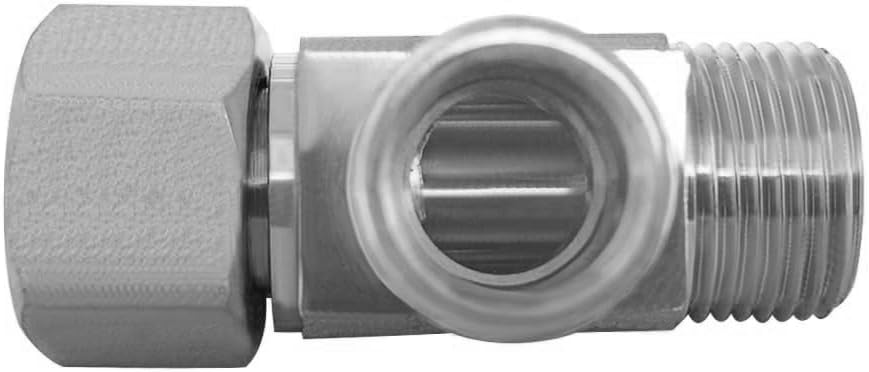 2PCS Lead-Free Brass Nickel Plating Angle Stop Add-A-Tee Valve 3/8" COMP Inlet x Outlet x Outlet for Faucet/Glass Rinser/Dishwasher/Toilet Tank
