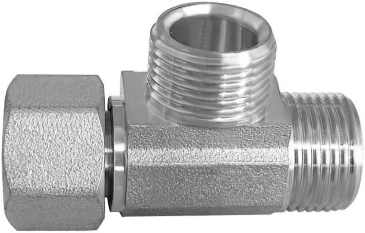 2PCS Lead-Free Brass Nickel Plating Angle Stop Add-A-Tee Valve 3/8" COMP Inlet x Outlet x Outlet for Faucet/Glass Rinser/Dishwasher/Toilet Tank