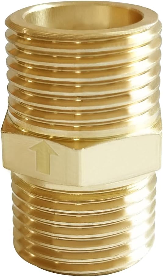 Brass Check Valve 1/2" Male to 1/2" Male Thread One Way Non Return Backflow Preventer Check Valves Pack of 2