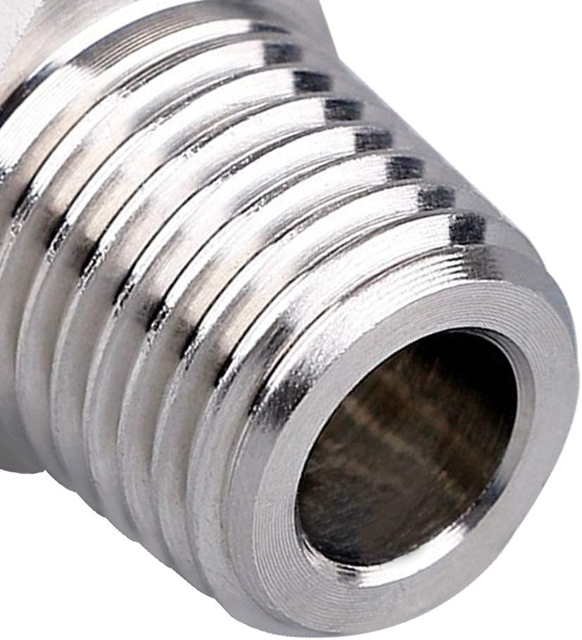 Hex Nipple 1/8"NPT Male x 1/8"NPT Male Threaded Stainless Steel 304 Threaded Nipple Pipe Fittings for Brew Kit Home Piping Pack of 5