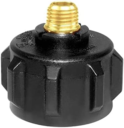 QCC1 Nut Propane Adapter Brass Gas Regulator Valve Fittings with 1/4 Inch NPT Male Pipe Thread for QCC1 Propane Tank