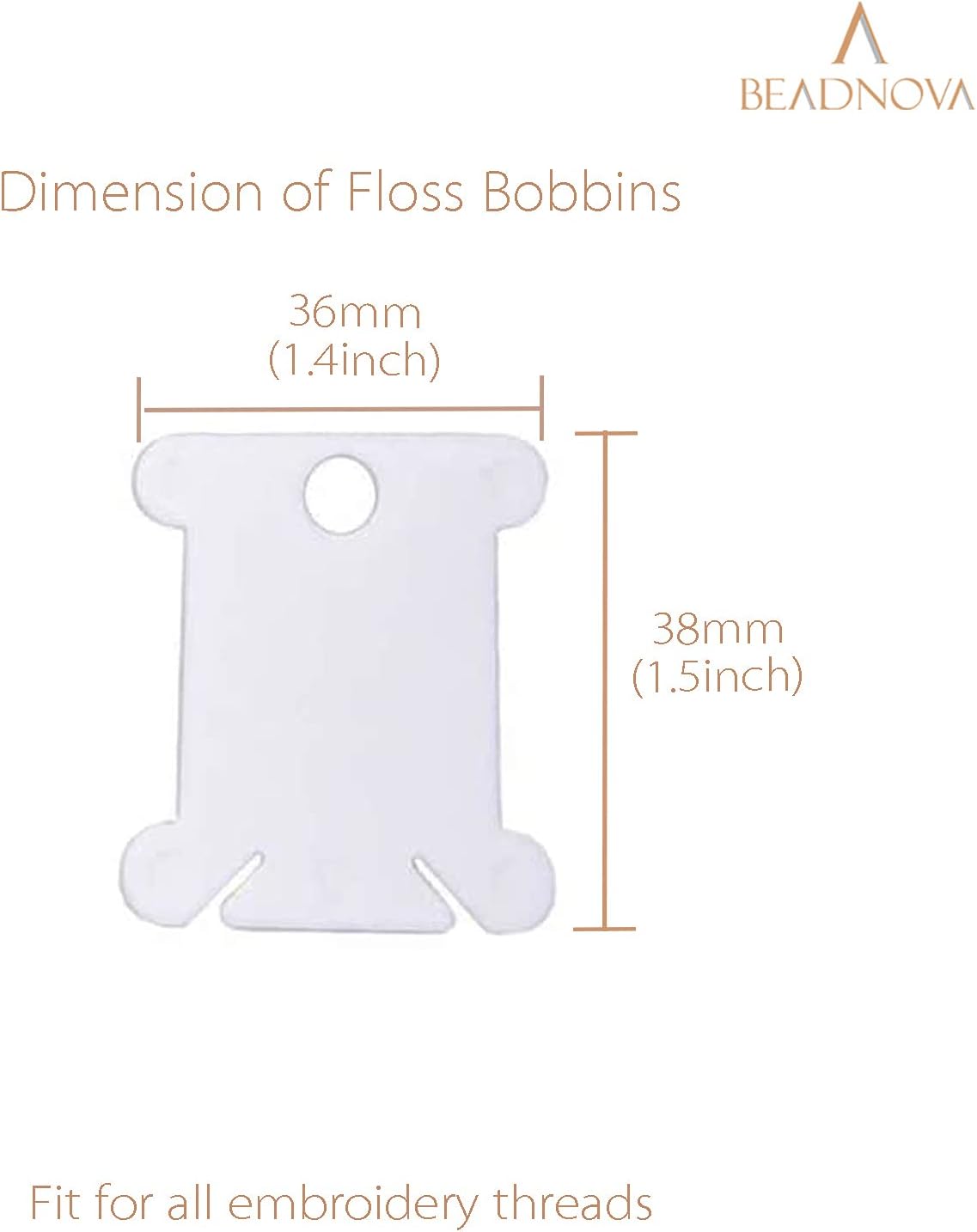 Embroidery Floss Bobbins 150pcs Embroidery Thread Holder Floss Holder Thread Bobbins for Cross Stitch Crafting Sewing