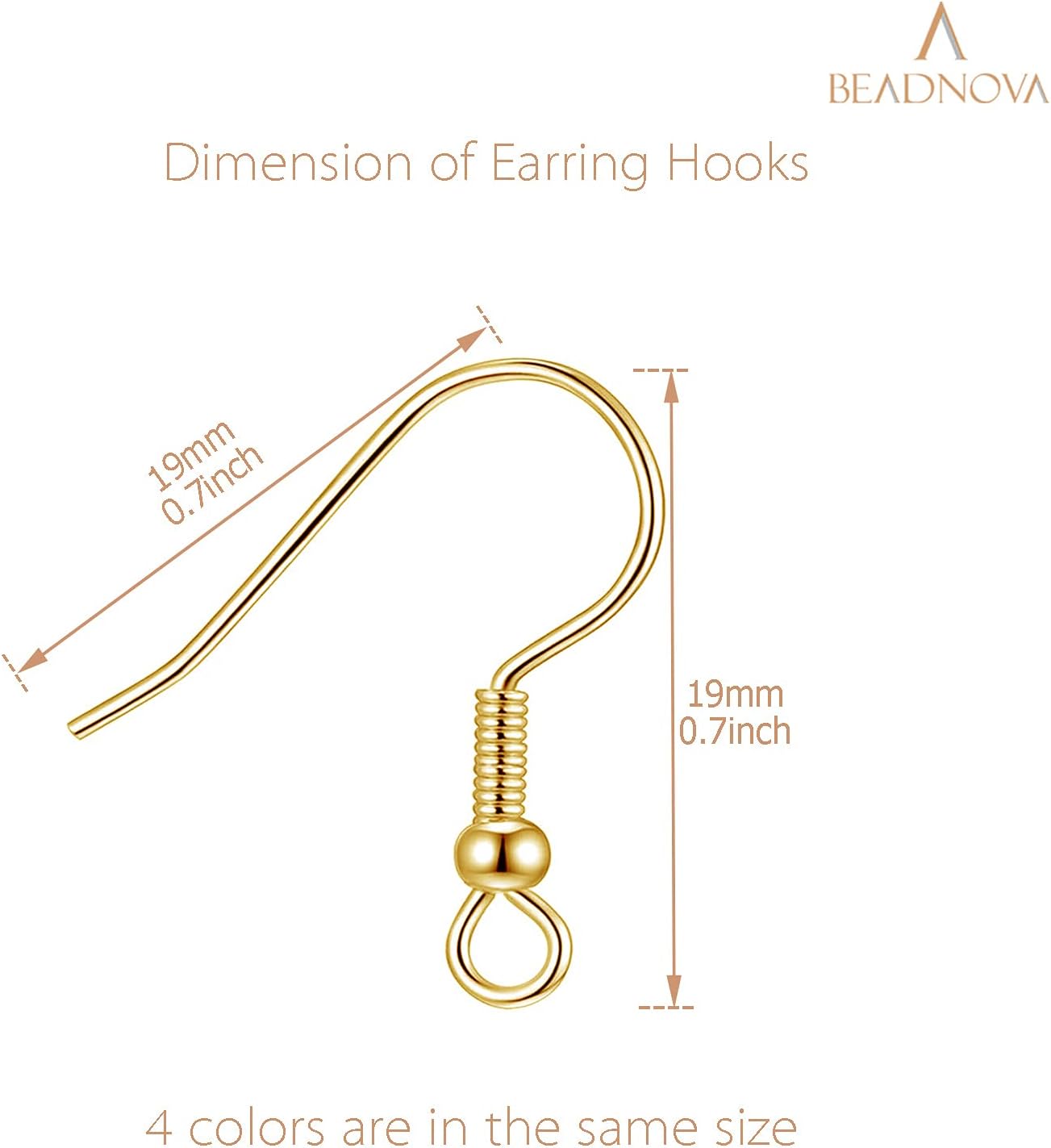 Earring Hooks 200pcs Earring Findings Kits with Backs Fish Hook Ear Wire for Jewelry Making DIY Ear Post Supplies 200pcs Earwires Mix Colors and 200 pcs Backs