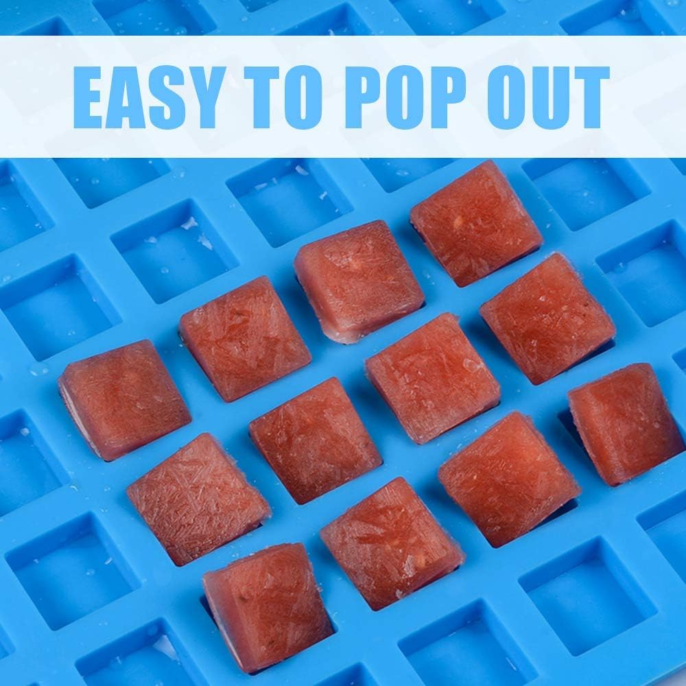 Square Silicone Candy Molds - Mini Silicone Molds for Hard Candy, Chocolate, Gummy, Caramel, Ganache, Ice Cubes 2