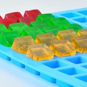 Square Silicone Candy Molds - Mini Silicone Molds for Hard Candy, Chocolate, Gummy, Caramel, Ganache, Ice Cubes 2