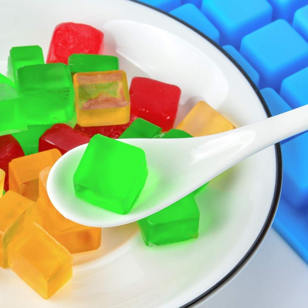 Square Silicone Candy Molds - Mini Silicone Molds for Hard Candy, Chocolate, Gummy, Caramel, Ganache, Ice Cubes 2