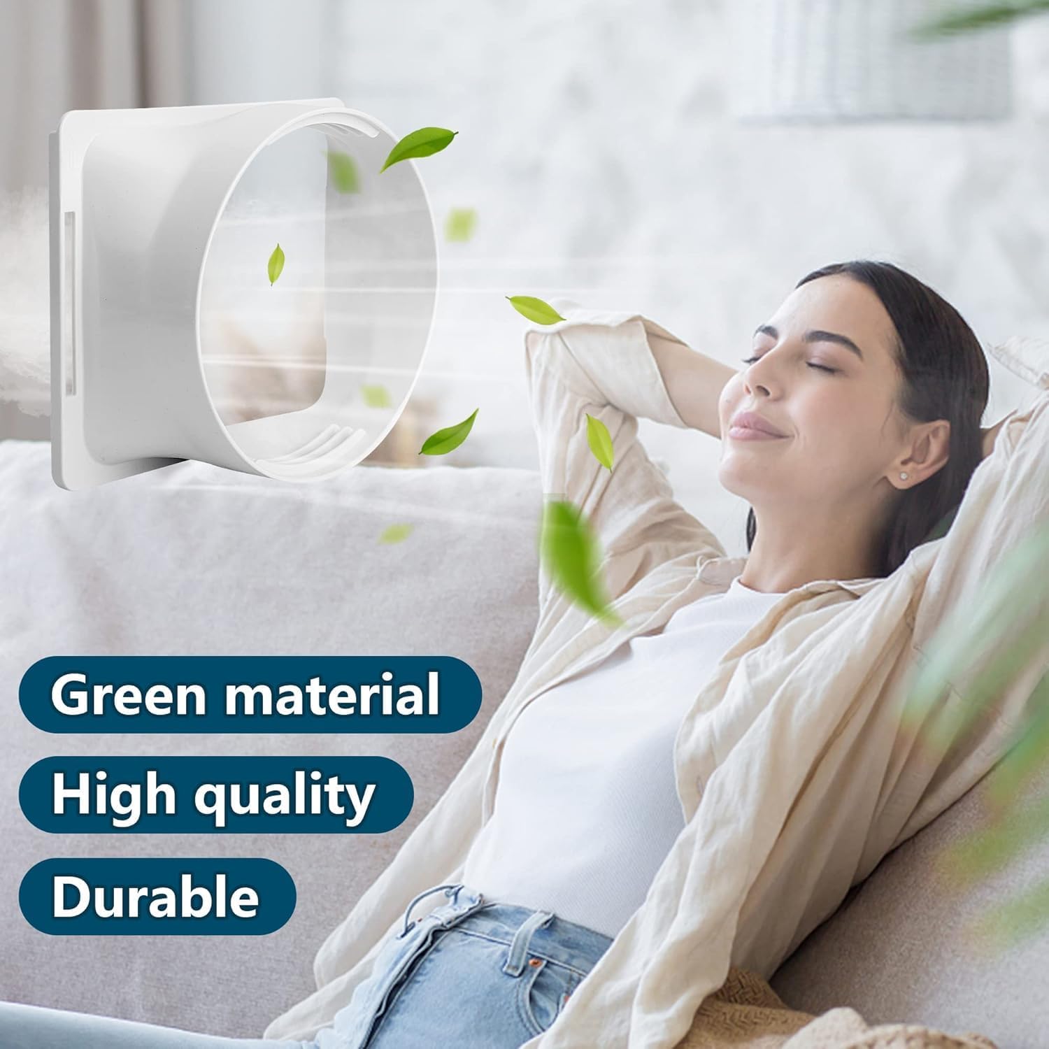 5.9 Inch Portable Air Conditioner Exhaust Hose Coupler, Mobile AC Unit Tube Connector, AC Hose Extension Connector Air Conditioning Accessories for AC Exhaust Hose Coupler Extension Square