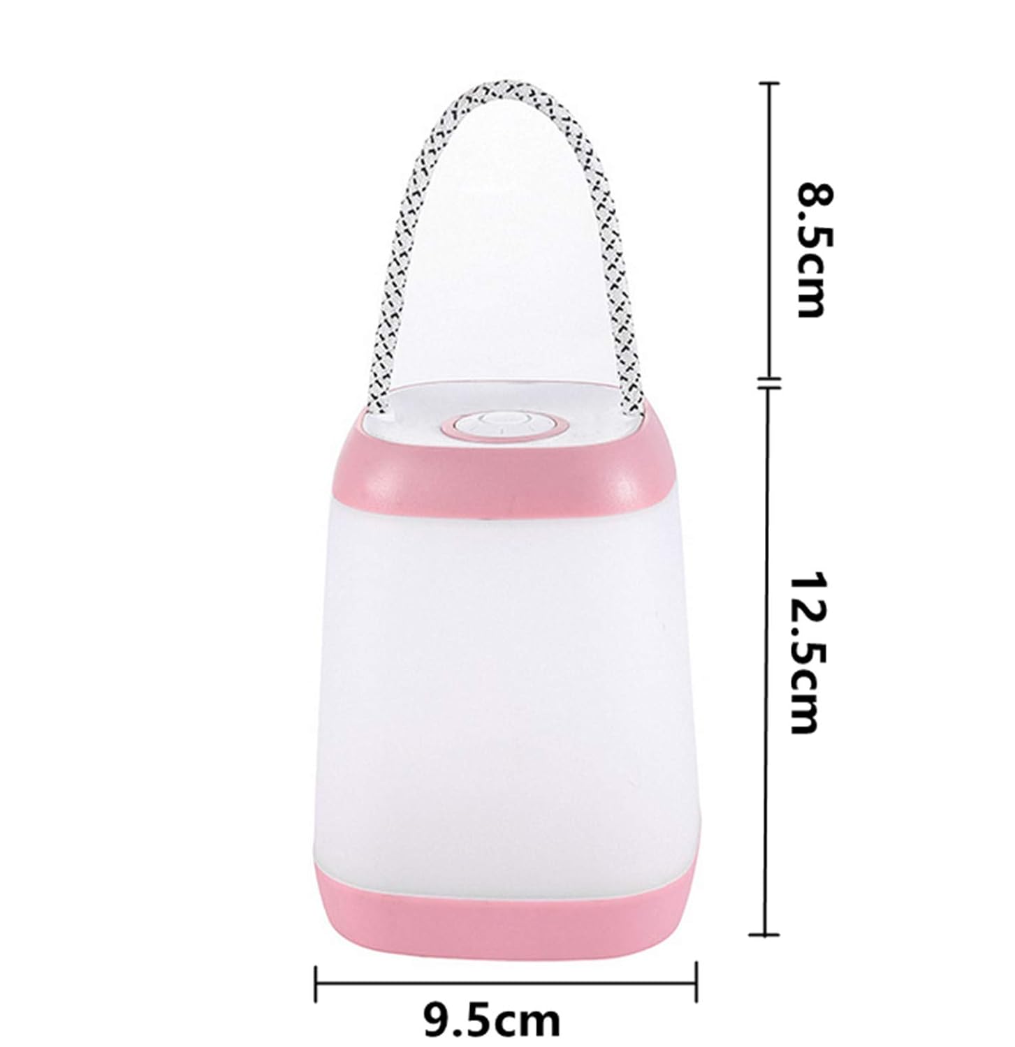 Night Light for Kids, USB Rechargeable Nursery Lamp Portable Camping Lantern with 3 Light Modes for Camping,Emergency,Bedroom,Indoor and Outdoor Pink, 1 Pack