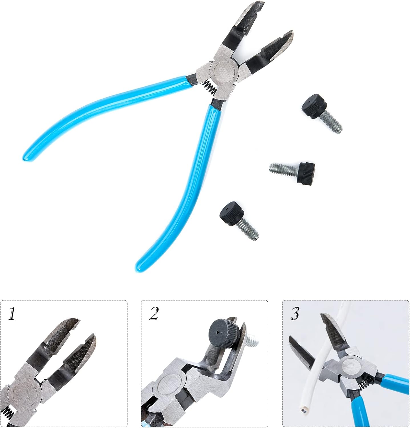 Multi-function Diagonal Side Cutting Plier Car Trim Panel Clip Cutter Puller Fastener Rivets Remover