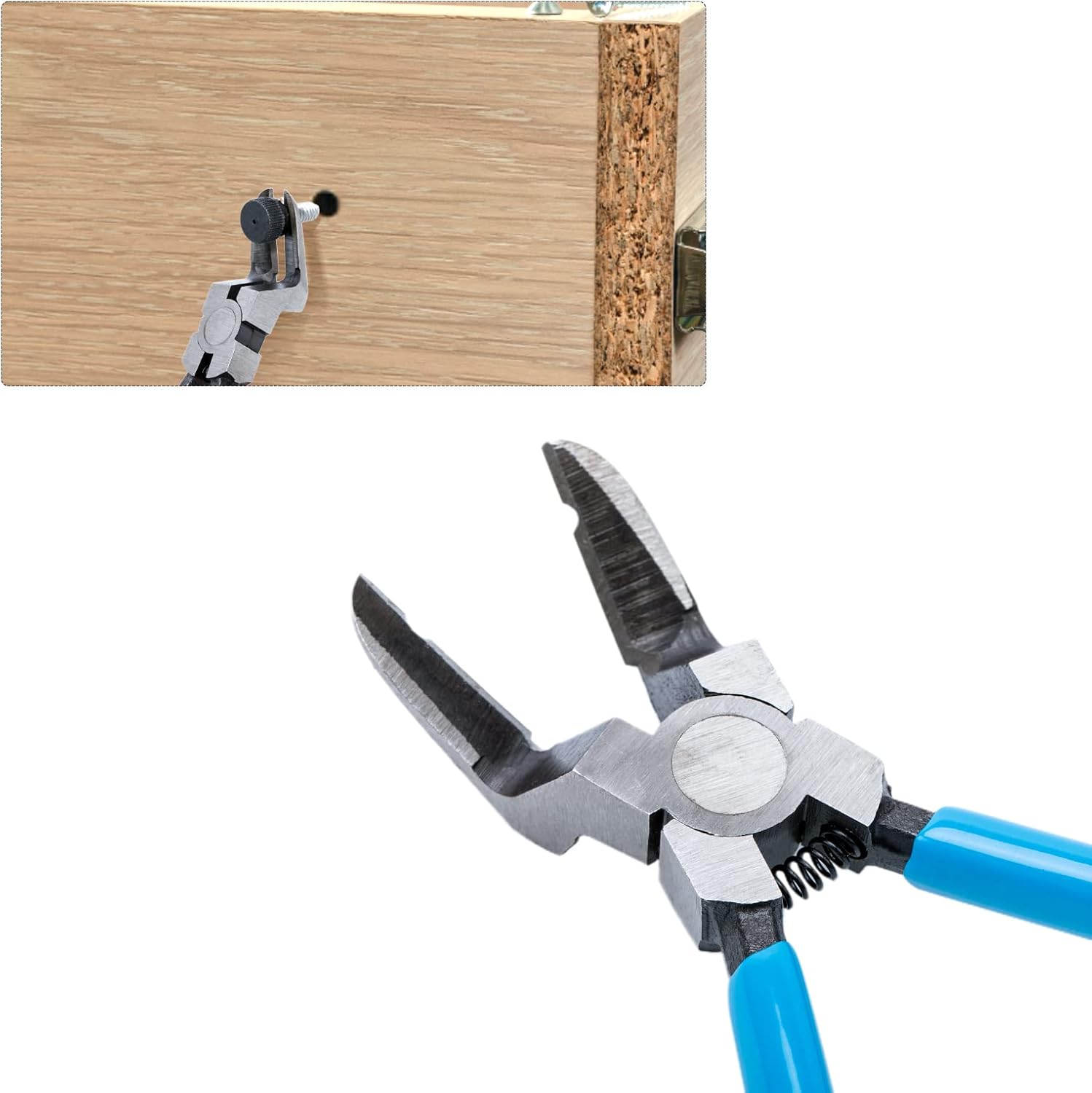 Multi-function Diagonal Side Cutting Plier Car Trim Panel Clip Cutter Puller Fastener Rivets Remover