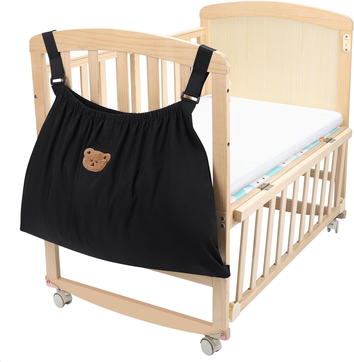 Universal Stroller Organizer, Large Storage Stroller Bag Fits for Uppababy, Nuna, Britax, Doona Strollers, Non-Slip Adjustable Storage Caddy Accessories for Stroller Crib