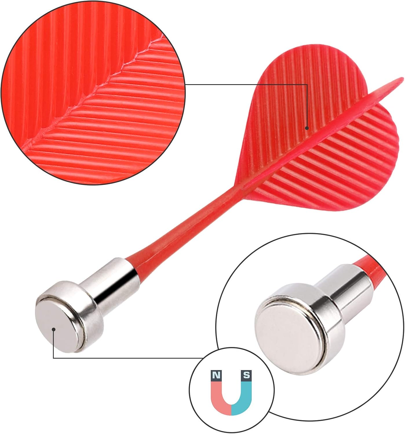 Magnetic Darts, Magnetic Darts Replacement for Magnetic Dartboard