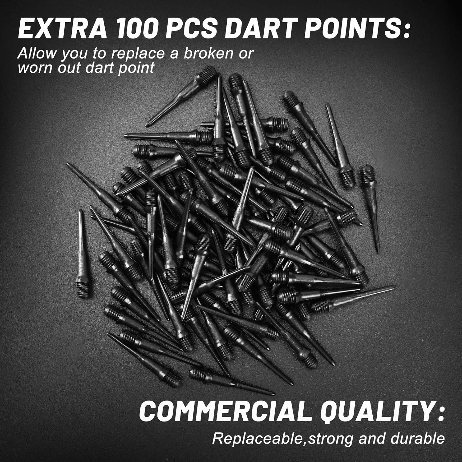 12 Pcs Soft Tip Darts, 18g Plastic Tip Darts Set, Attach Extra 100 Black 2BA Replacement Tips, Soft Tip Darts for Electronic/Plastic Dartboard