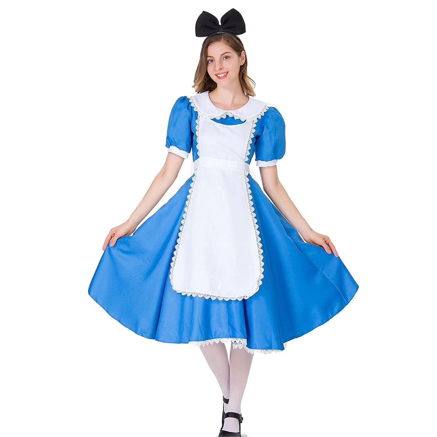 Bow Headbands Headdress for Women and Girls, Perfect Hair Accessories for Alice in Wonderland Cosplay Black