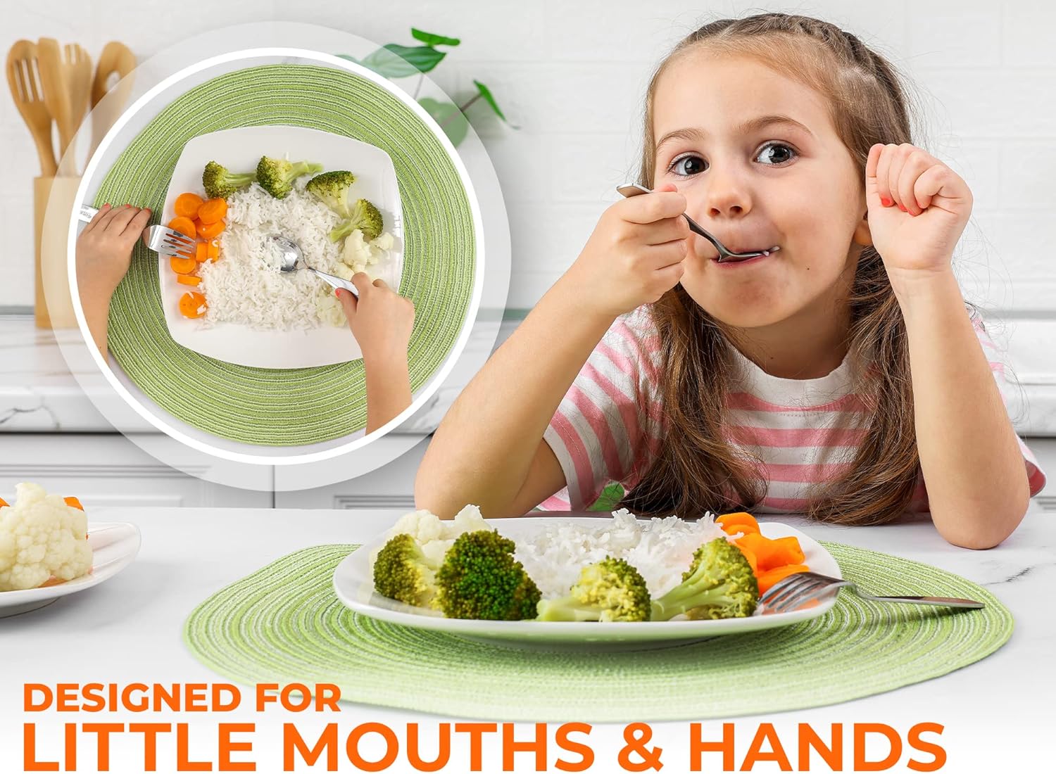 4-Piece Toddler Utensils - Child and Toddler Silverware Set for Self Feeding - Smooth Edged Kids Silverware Stainless Steel, Mirror Polished, Dishwasher Safe 4 Spoons