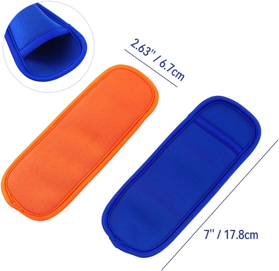 6 Pieces Ice Pop Neoprene Insulator Sleeves Reusable Popsicle Holders Ice Popsicles Bags Ice Pop Sleeves Popsicle Holder Sleeves Ice Pop Stick Sleeves 6 Colors