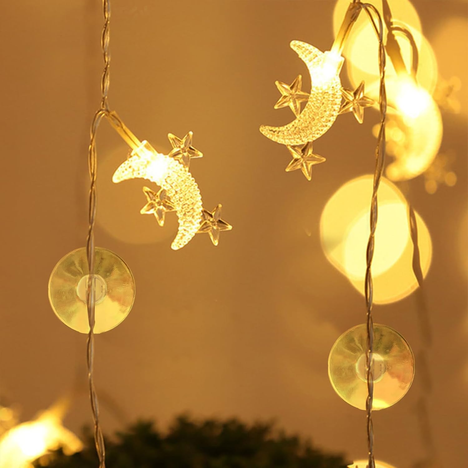 Christmas Light String Suction Cup Holders & Hooks for Seasonal Lights & Xmas Decorations 50Pcs