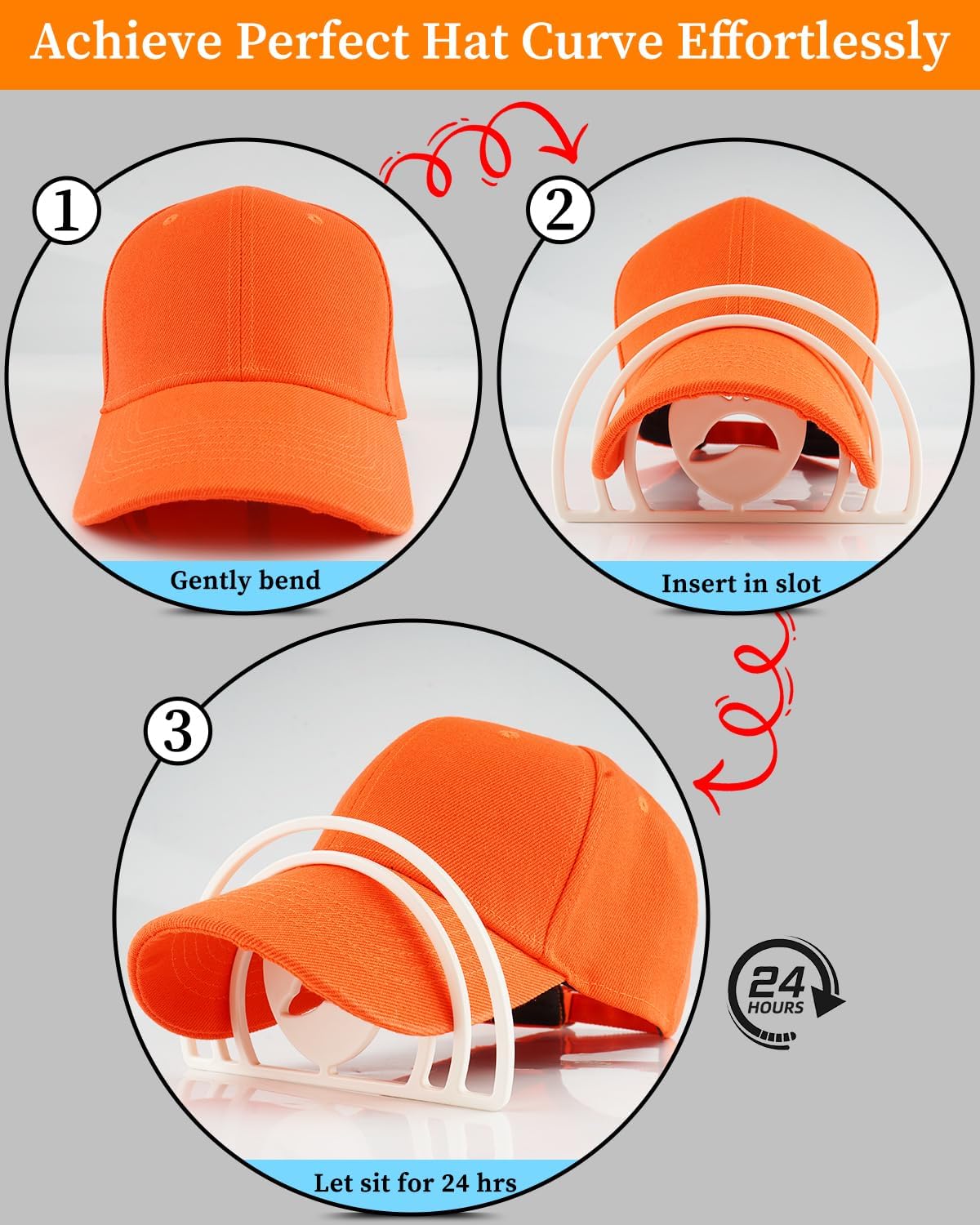 Coopahce Hat Washer for Washing Machine, Hats Cleaner for Baseball Caps, Hat Washing Cage Cap Washer, Dishwasher Hat Holder