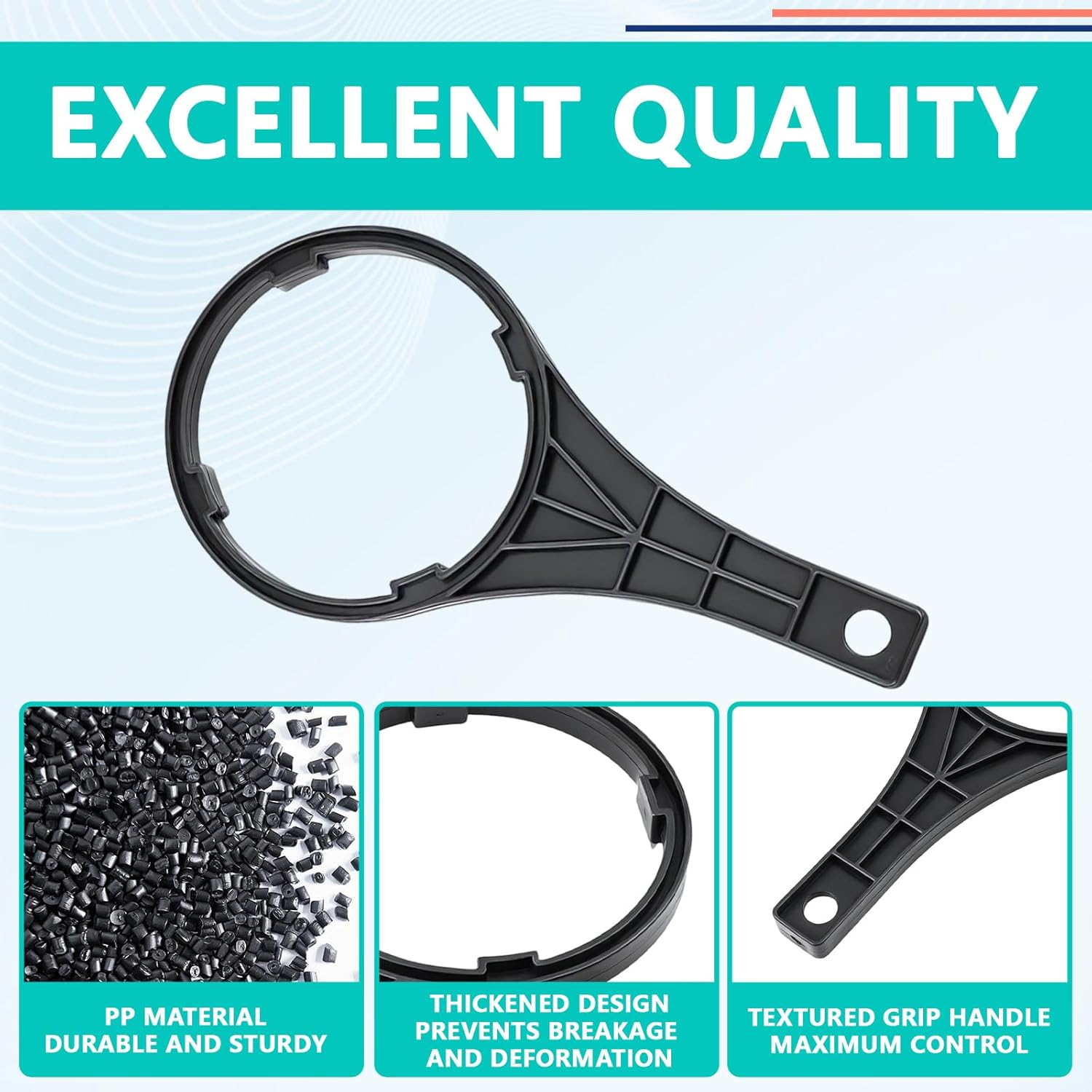 SW-2 Water Filter Housing Wrench - 4.9 inch ID, Big Blue Filter Wrench Fits for Pentair Pentek/Everpure 4 3/4″ Standard Housings, American Plumber #152037/ww34, 10"x2.5" and 20"x2.5" Housings