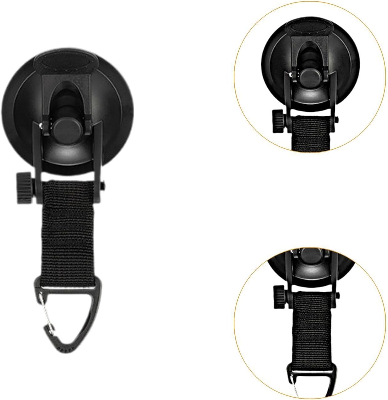 4 Pack Adjustable Strap Hooks for Tarp Tent Secure Attachment Multi Functional