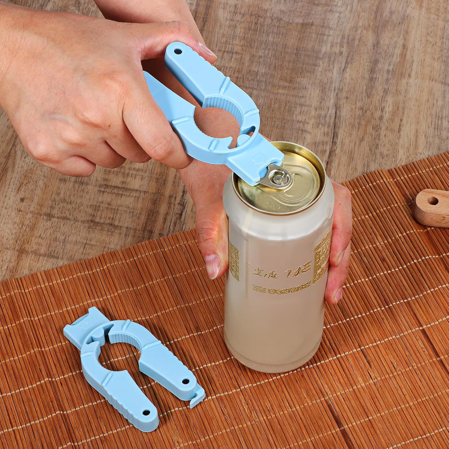 3-Piece Multifunctional Can Opener Set - Kitchen Helper for Effortless Opening & Nail Protection