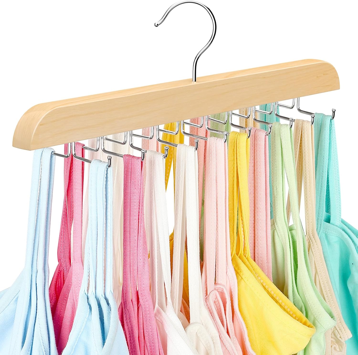 Clothing Hanger Organizer 1 Piece 20 Hooks Large Capacity BH Hanger/Coat Hanger for Wardrobe Storage Space Saving 360 Degree Rotation Foldable Metal Hooks Suitable for Various Coats
