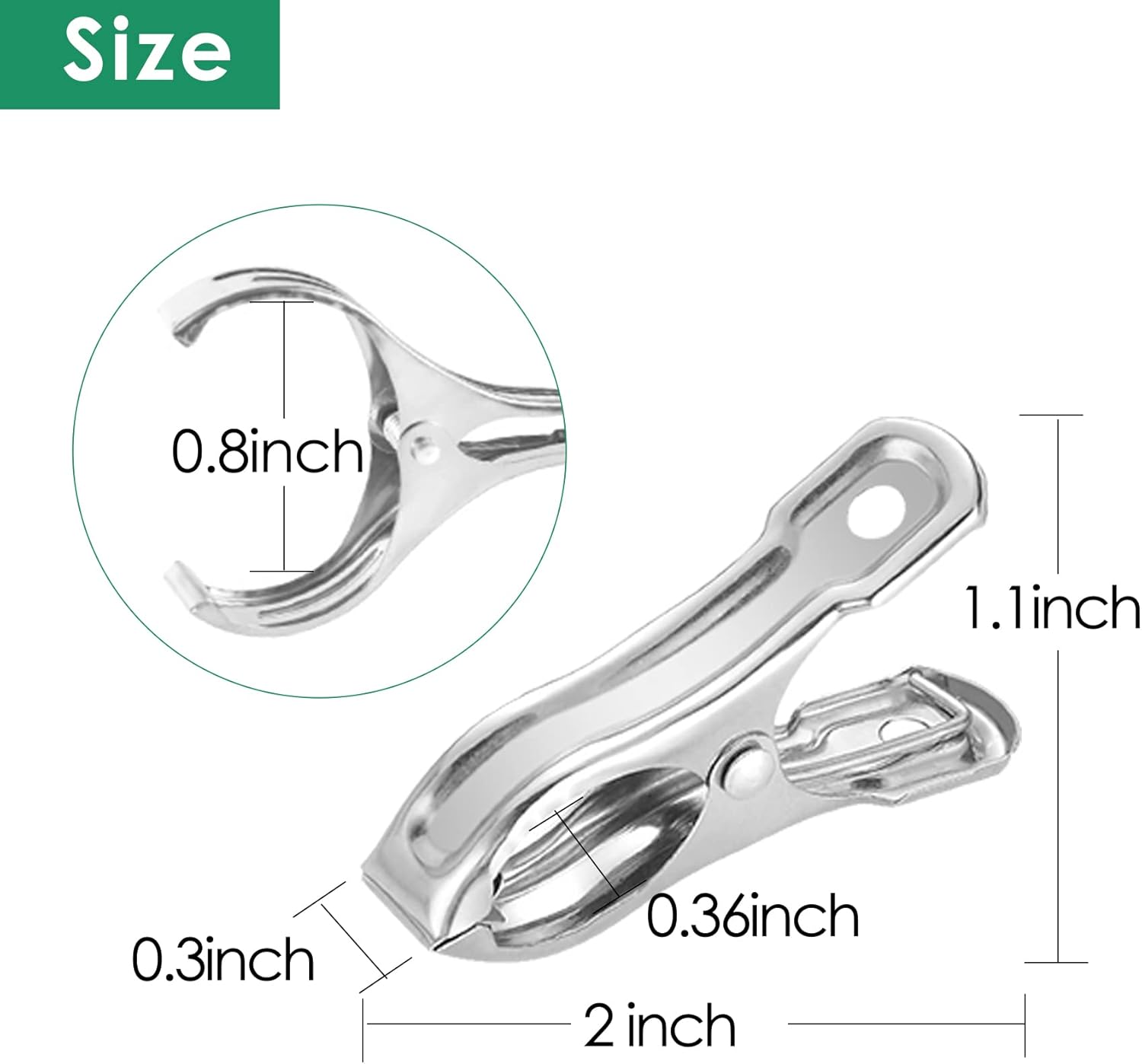40 Pack Stainless Steel Plant Clips Strong Grip Garden Clamps for Greenhouse Netting Plant Support Greenhouse Accessories