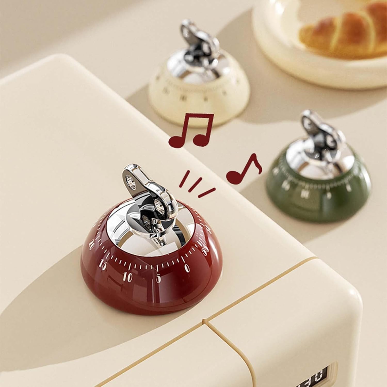 Magnetic Digital Kitchen Timer Red Countdown Timer Up to 60 Minutes Ideal for Cooking Office Tasks and Studying